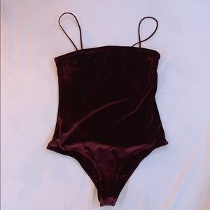 Velvet bodysuit